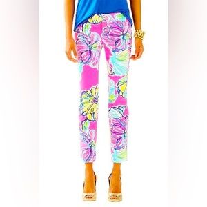 Lilly Pulitzer swept by the tide kelly pant size 4